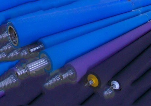 Plastic machine rubber rollers